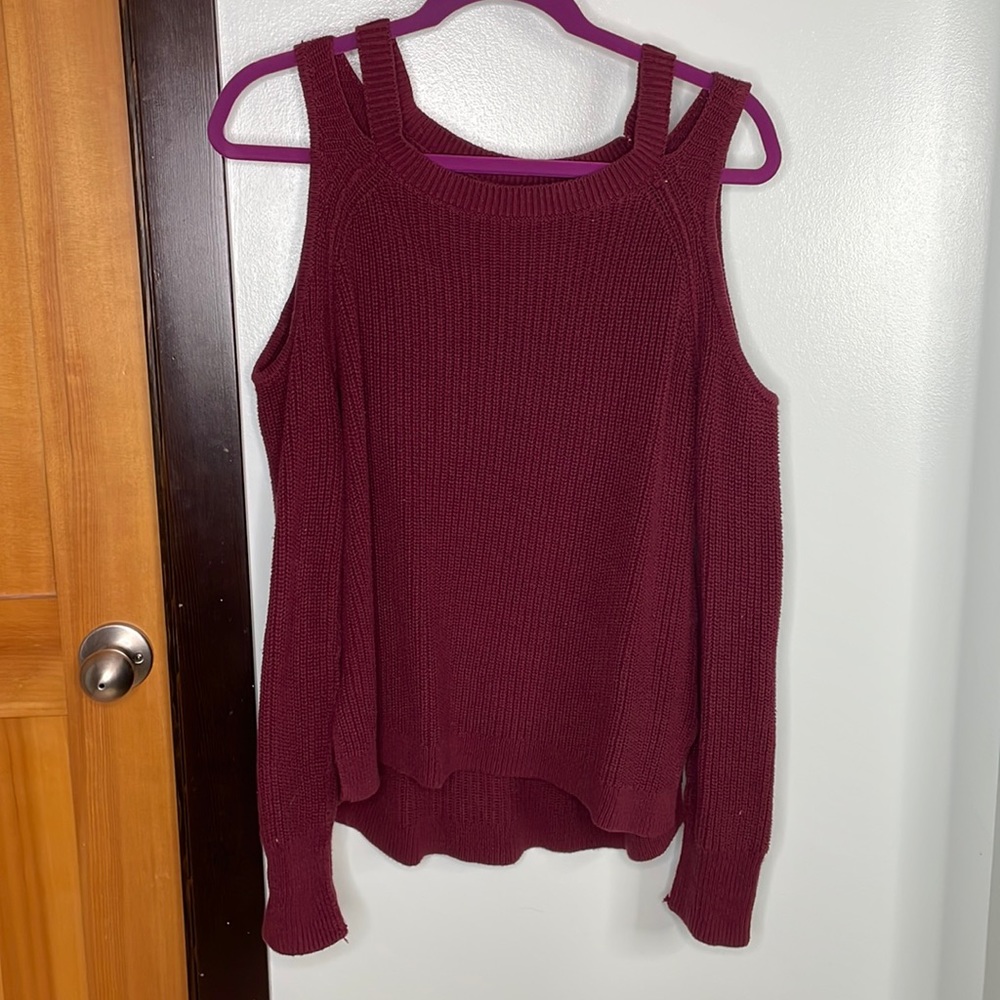 Hollister Shoulder Cutout Sweater